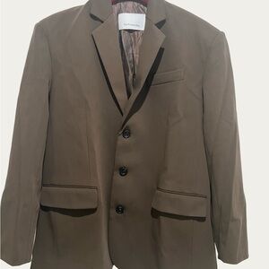 The Frankie Shop Brown Suit Jacket